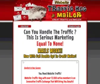 Website-Traffic-Hog.com(Website-Traffic-Hog and Mailer) Screenshot