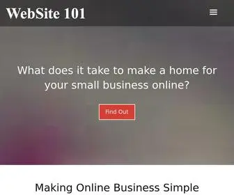 Website101.com(Small Business Tutorials) Screenshot