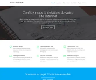 Website40.com(Société Website40) Screenshot