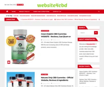 Website4CBD.com(CBD Gummies) Screenshot