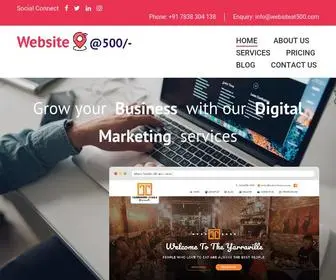 Websiteat500.com(Low Cost Website Design Company in Delhi) Screenshot