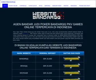 Websitebandarqq.com(PKV Games) Screenshot