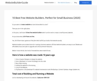 Websitebuilderguide.com(10 Best Free Website Builders) Screenshot