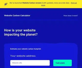 Websitecarbon.com(Website Carbon Calculator v3) Screenshot