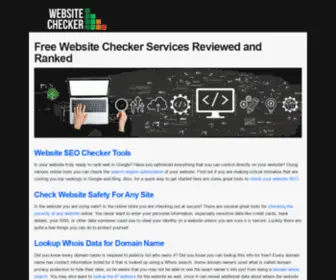 Websitechecker.com(Reveal Web Hosting & Tech Info Behind Any Website) Screenshot
