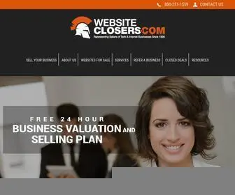Websiteclosers.com(Business Broker) Screenshot