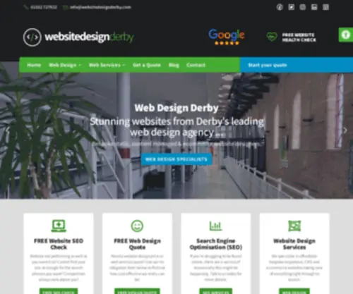 Websitedesignderby.com(Web Design Derby) Screenshot