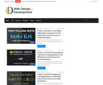 Websitedesignndevelopment.com(Online Tutorial Website design and development) Screenshot