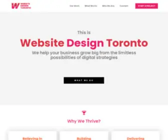 Websitedesigntoronto.net(Website Design Toronto) Screenshot