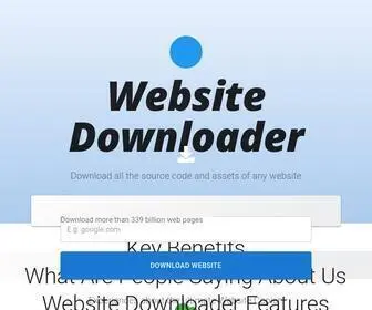 Websitedownloader.io(Simple cloud) Screenshot