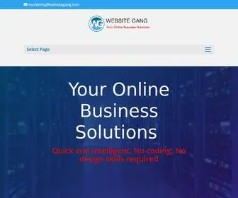 Websitegang.info(Online Business Solution) Screenshot