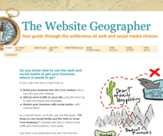 Websitegeographer.com(The Website Geographer) Screenshot