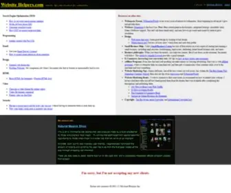 Websitehelpers.com(Website Helpers) Screenshot