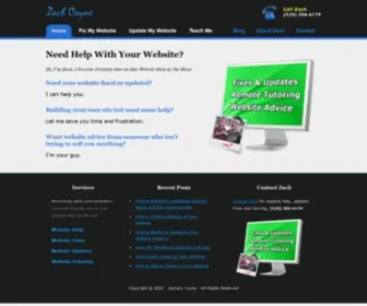 WebsitehelpfromZach.com(Website Help) Screenshot