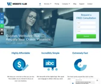 Websiteklub.com(Affordable Web Design and Development Company) Screenshot