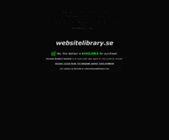 Websitelibrary.se(websitelibrary) Screenshot