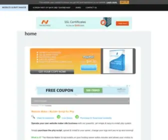Websitemakerscript.com(Website Maker Script) Screenshot