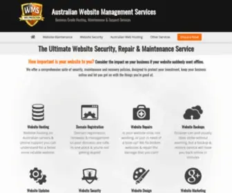 Websitemanagementservices.com.au(Website management & maintenance services) Screenshot