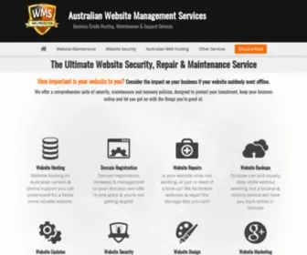 Websitemanagementservices.com.au(Website management & maintenance services) Screenshot