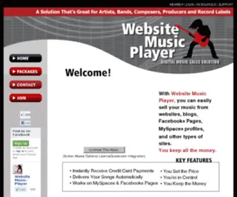 WebsitemusicPlayer.com(WebsitemusicPlayer) Screenshot