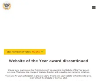 Websiteoftheyear.co.uk(Website of the Year 2013) Screenshot