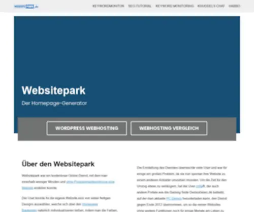 Websitepark.de(Websitepark) Screenshot