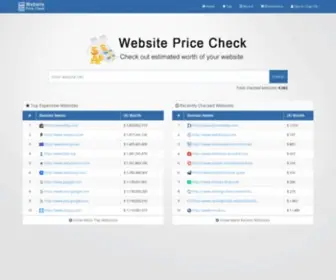 Websitepricecheck.com(Website Price Check) Screenshot