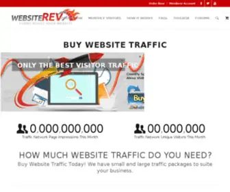 Websiterev.com(Website Tools & Monitoring Service) Screenshot