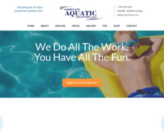 Websites4Menos.com(Complete Aquatic Solutions) Screenshot