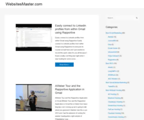 Websitesmaster.com(A diary of solved problems) Screenshot