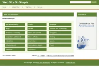 Websitesosimple.com(Create a Website in Minutes) Screenshot