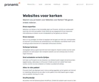 Websitesvoorkerken.nl(Websites voor kerken) Screenshot