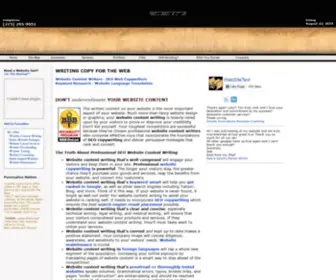 Websitetext.com(Well-Written Words for the World Wide Web) Screenshot