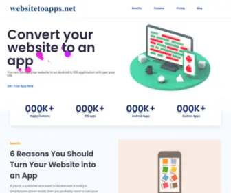 Websitetoapps.net(Convert your website to an app) Screenshot