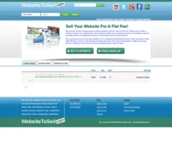 Websitetosell.com(Websites For Sale) Screenshot