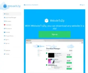 Websitetozip.com(With WebsiteToZip) Screenshot