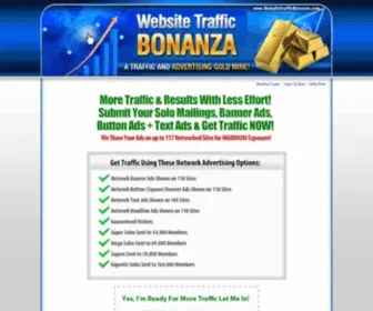 Websitetrafficbonanza.com(Website Traffic Bonanza) Screenshot