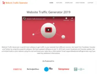 WebsitetrafficGenerator.org(Website Traffic Generator) Screenshot
