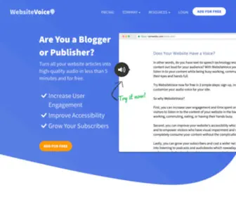 Websitevoice.com(Websitevoice) Screenshot