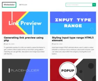 Webslake.com(Web design and development) Screenshot