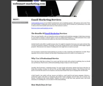 Websmart-Marketing.com(Email Marketing Services) Screenshot