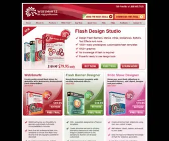 Websmartz.net(Create Stunning Flash Banners) Screenshot