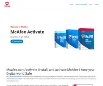 Websmcafee.com(Mcafee activate) Screenshot