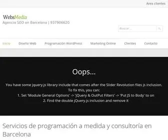 Websmedia.com(Programación web a medida en Barcelona) Screenshot