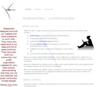 Websmiths.com.au(Web design) Screenshot