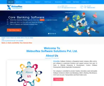 Websoftex.com(Core Banking and Nidhi software) Screenshot
