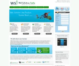 Websolutionindia.net(Web design India) Screenshot
