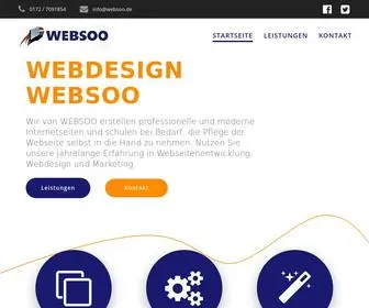 Websoo.de(Webentwicklung und Webdesign für Unternehmen in Schleswig) Screenshot