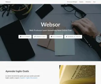 Websor.com(Web Professor Learn Something New Online Free) Screenshot