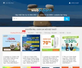 Websosanh.com(So sánh giá trước khi mua hàng) Screenshot